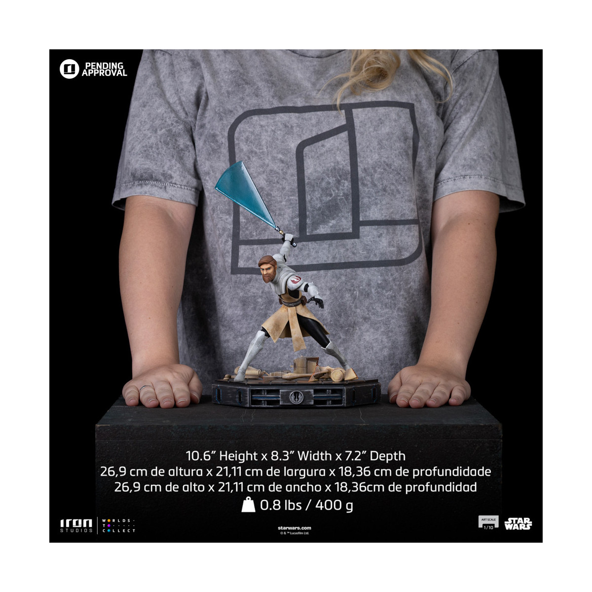 Iron Studios Star Wars Clone Wars - Obi-Wan Kenobi Art Scale 1/10
