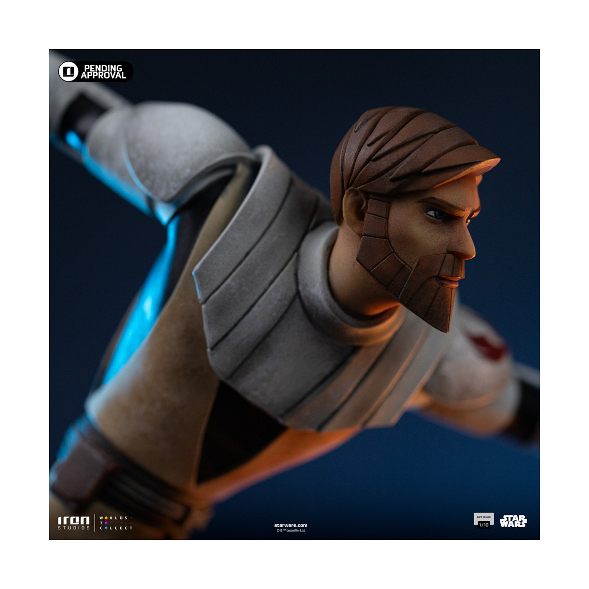 Iron Studios Star Wars Clone Wars - Obi-Wan Kenobi Art Scale 1/10