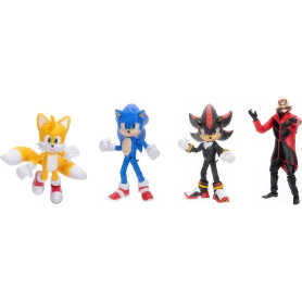 Jakks Pacific - Sonic The Hedgehog 3 - Wave 1 Set bestehend aus 4 Figuren