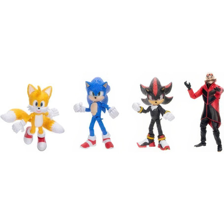 Jakks Pacific - Sonic The Hedgehog 3 - Wave 1 Set bestehend aus 4 Figuren