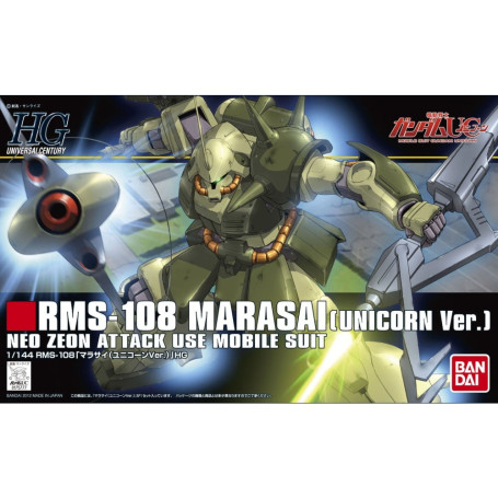 Bandai - Gunpla - 1/144 HG- RMS-108 MARASAI (Unicorn Ver.) - Mobile Suit Gundam Unicorn - Universe Century