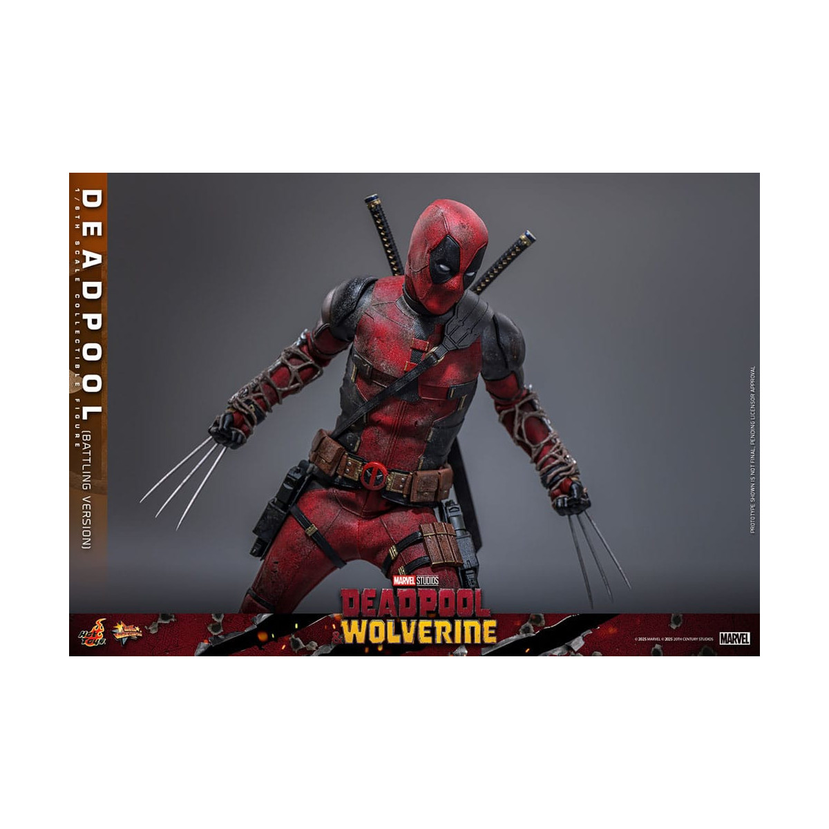 Hot Toys Marvel Deadpool & Wolverine - Deadpool (Battling Version) MMS 1/6