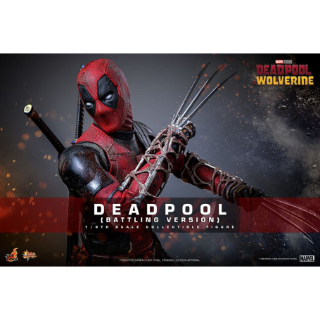 Hot Toys Marvel Deadpool & Wolverine - Deadpool (Battling Version) MMS 1/6