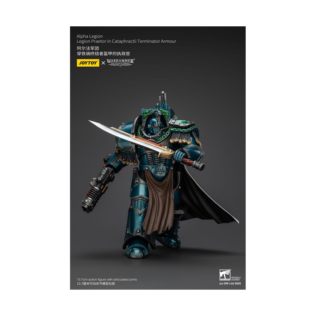 Joytoy - Warhammer - Alpha Legion - Legion Praetor in Cataphractii Terminator Armour - The Horus Heresy