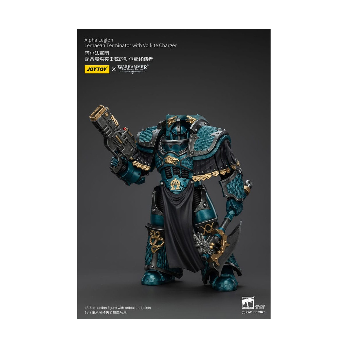 Joytoy - Warhammer - Alpha Legion - Lernaean Terminator with Volkite - The Horus Heresy