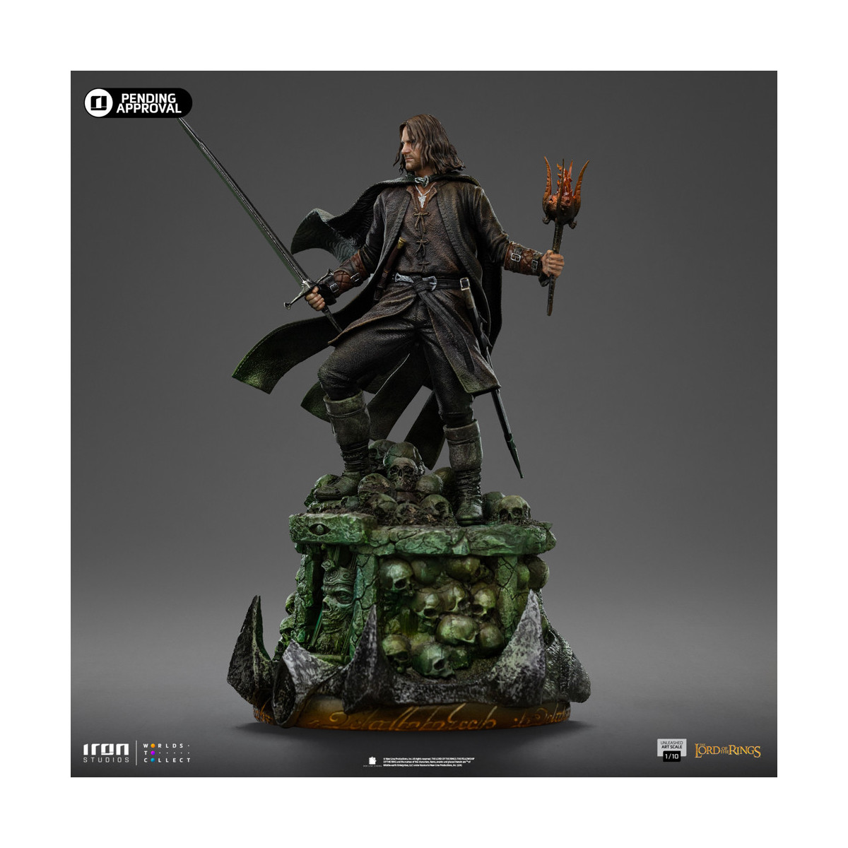 Iron Studios - Aragorn Unleashed - Der Herr der Ringe - LOTR Unleashed Art Scale 1/10