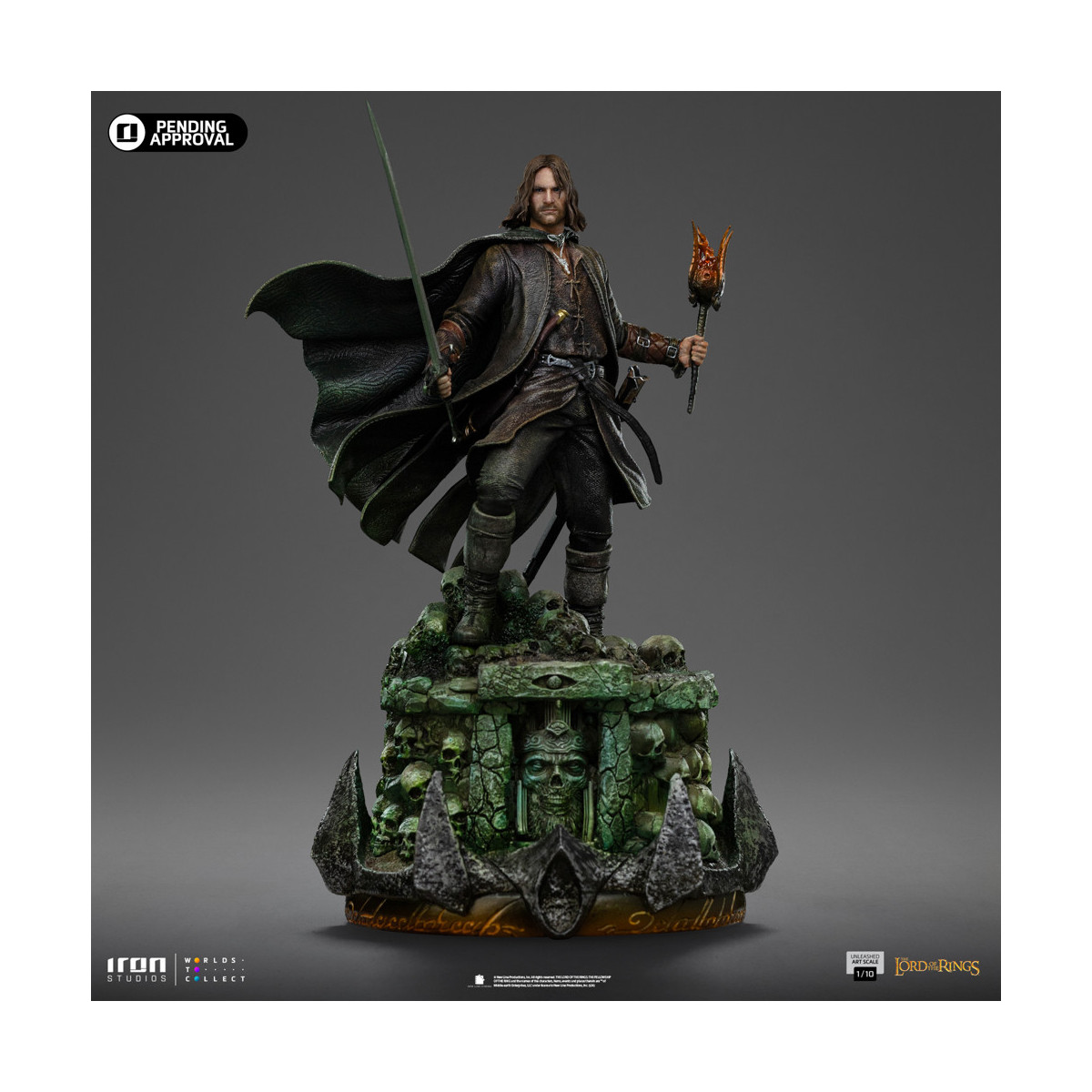 Iron Studios - Aragorn Unleashed - Der Herr der Ringe - LOTR Unleashed Art Scale 1/10