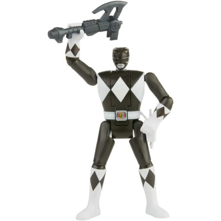 Hasbro - Mighty Morphin Power Rangers - Ranger Schwarz Retro Morphin