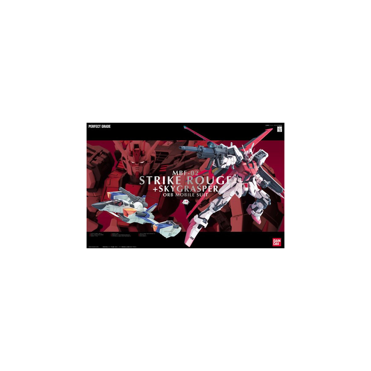 Bandai - Gunpla - Gundam 1/60 PG - MBF-02 STRIKE ROUGE + SKY GRASPER - Mobile Suit Gundam SEED