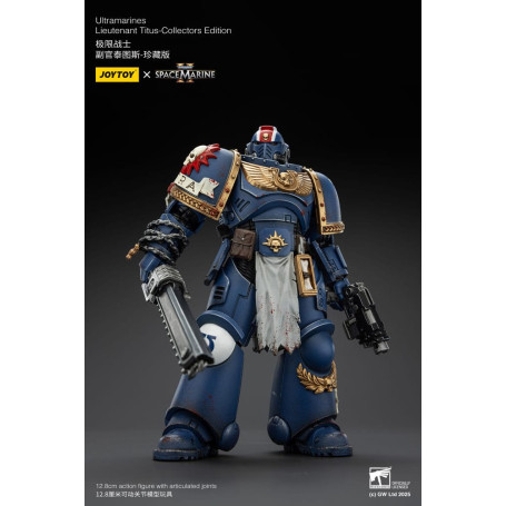 JoyToy - Space Marines II - Ultramarines Lieutenant Titus Collectors Edition 1/18 - Warhammer 40000