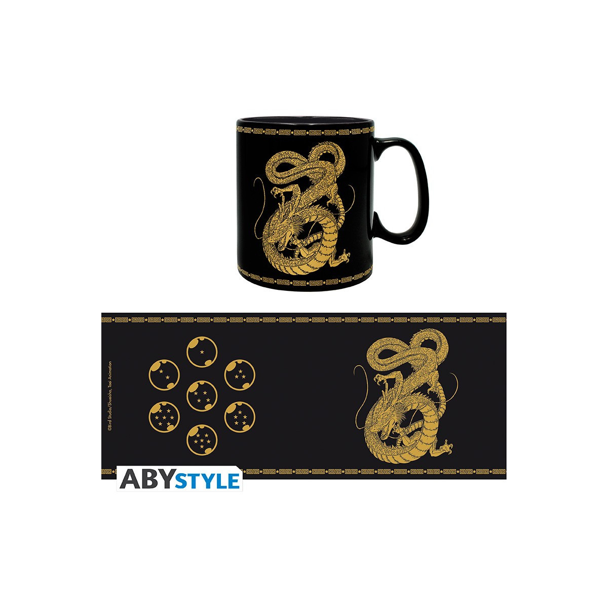 ABYstyle - DRAGON BALL Z - Becher 460 ml - Shenron Golden