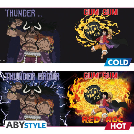 ABYstyle - One Piece - Thermo-reaktiver Becher 460 ml - Luffy vs Kaido