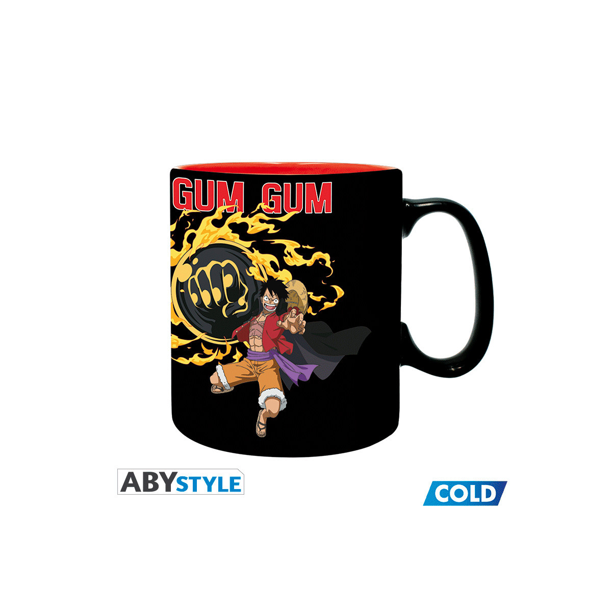 ABYstyle - One Piece - Thermo-reaktiver Becher 460 ml - Luffy vs Kaido