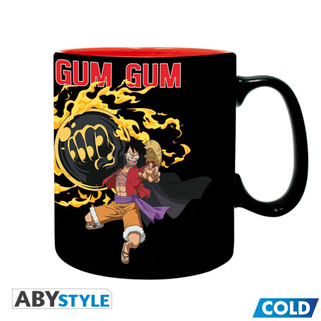 ABYstyle - One Piece - Thermo-reaktiver Becher 460 ml - Luffy vs Kaido