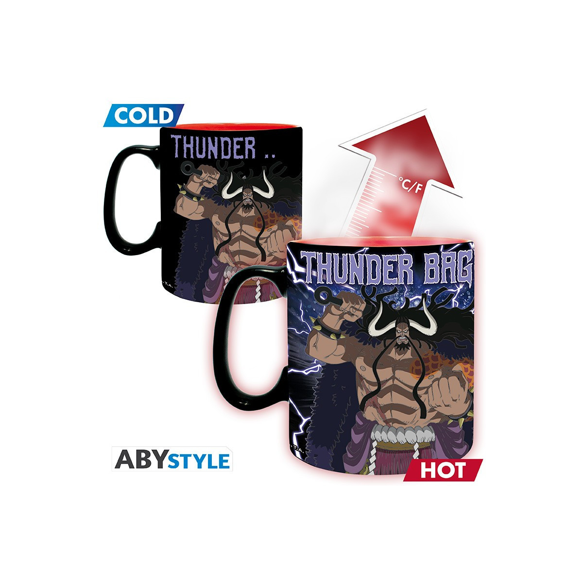 ABYstyle - One Piece - Thermo-reaktiver Becher 460 ml - Luffy vs Kaido