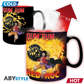ABYstyle - One Piece - Thermo-reaktiver Becher 460 ml - Luffy vs Kaido