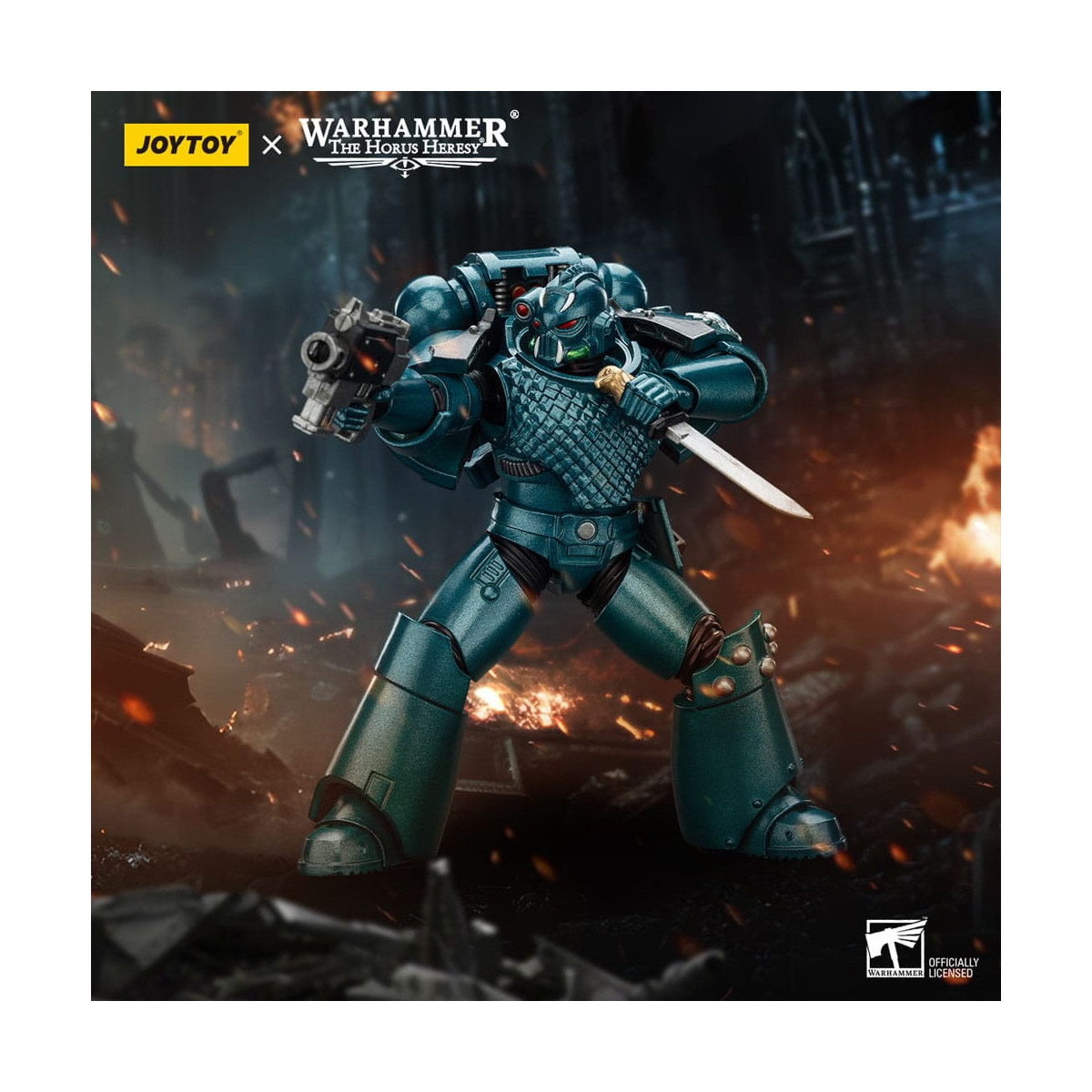Joytoy - Warhammer - Alpha Legion - Headhunter With Banestrike Combi-Bolter And Power Dagger - The Horus Heresy