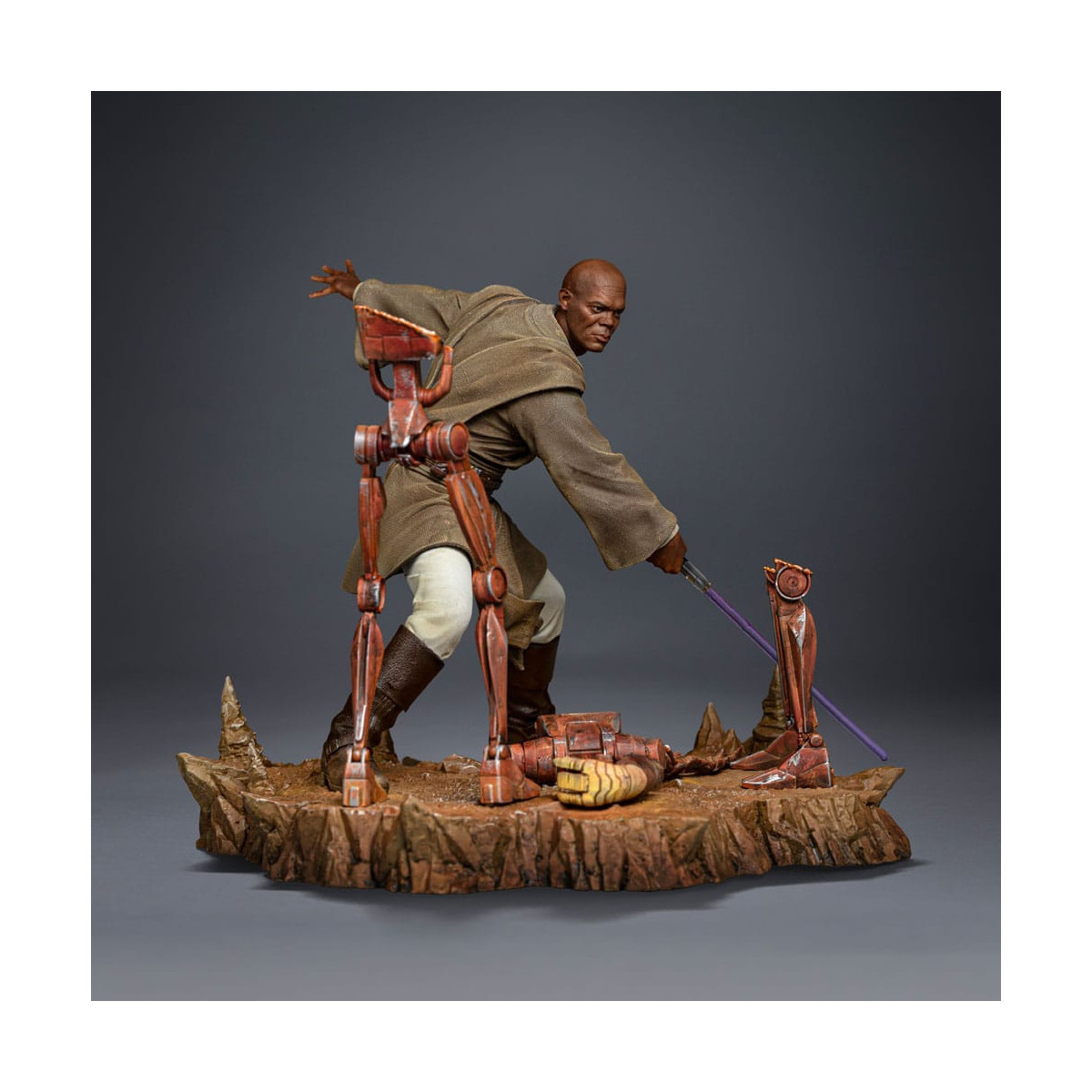 IRON STUDIOS - Mace Windu Art Scale 1/10 - Star Wars: Attack ot the Clones