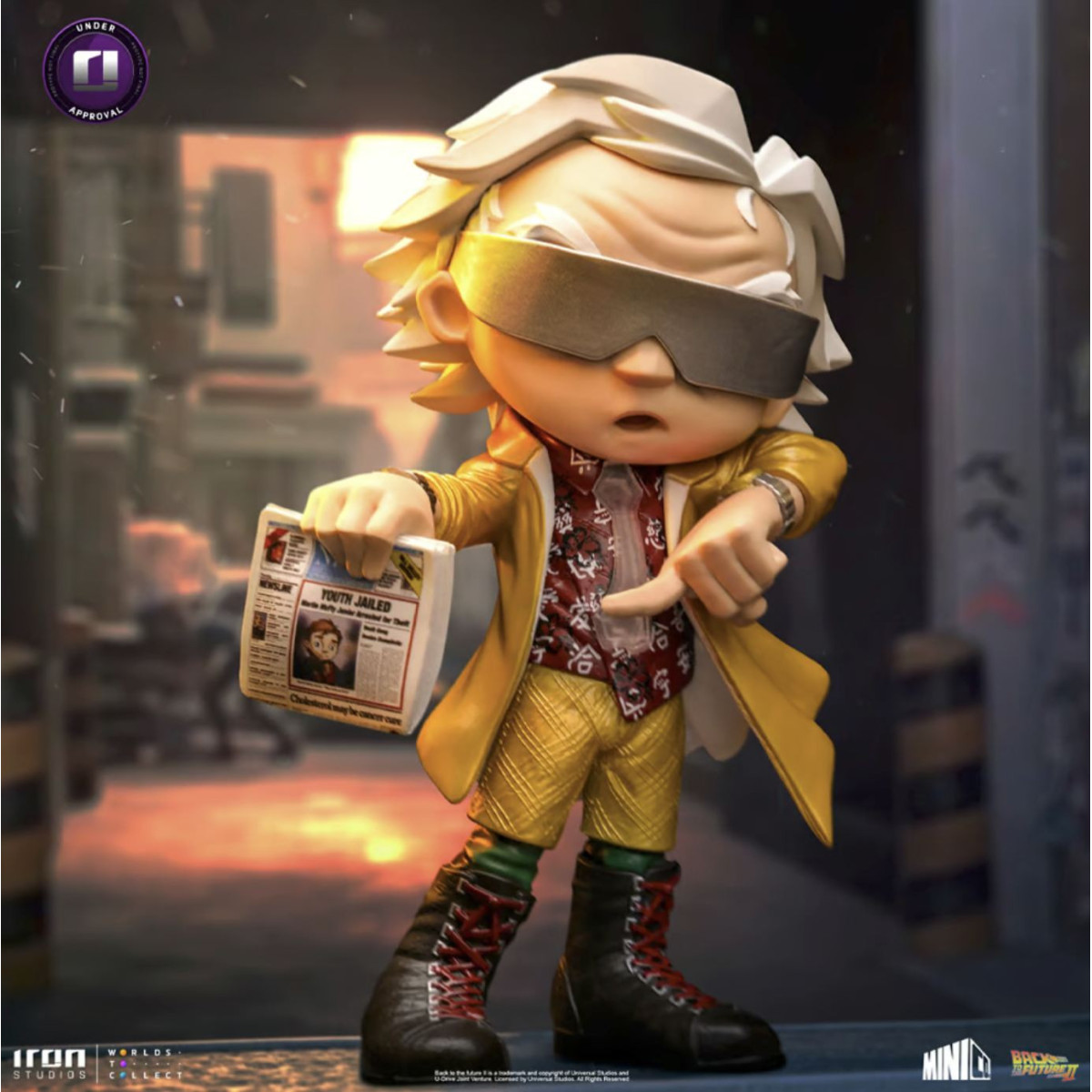 Iron Studios - Doc Brown Event Exclusive Zurück in die Zukunft 2 - Mini Co.
