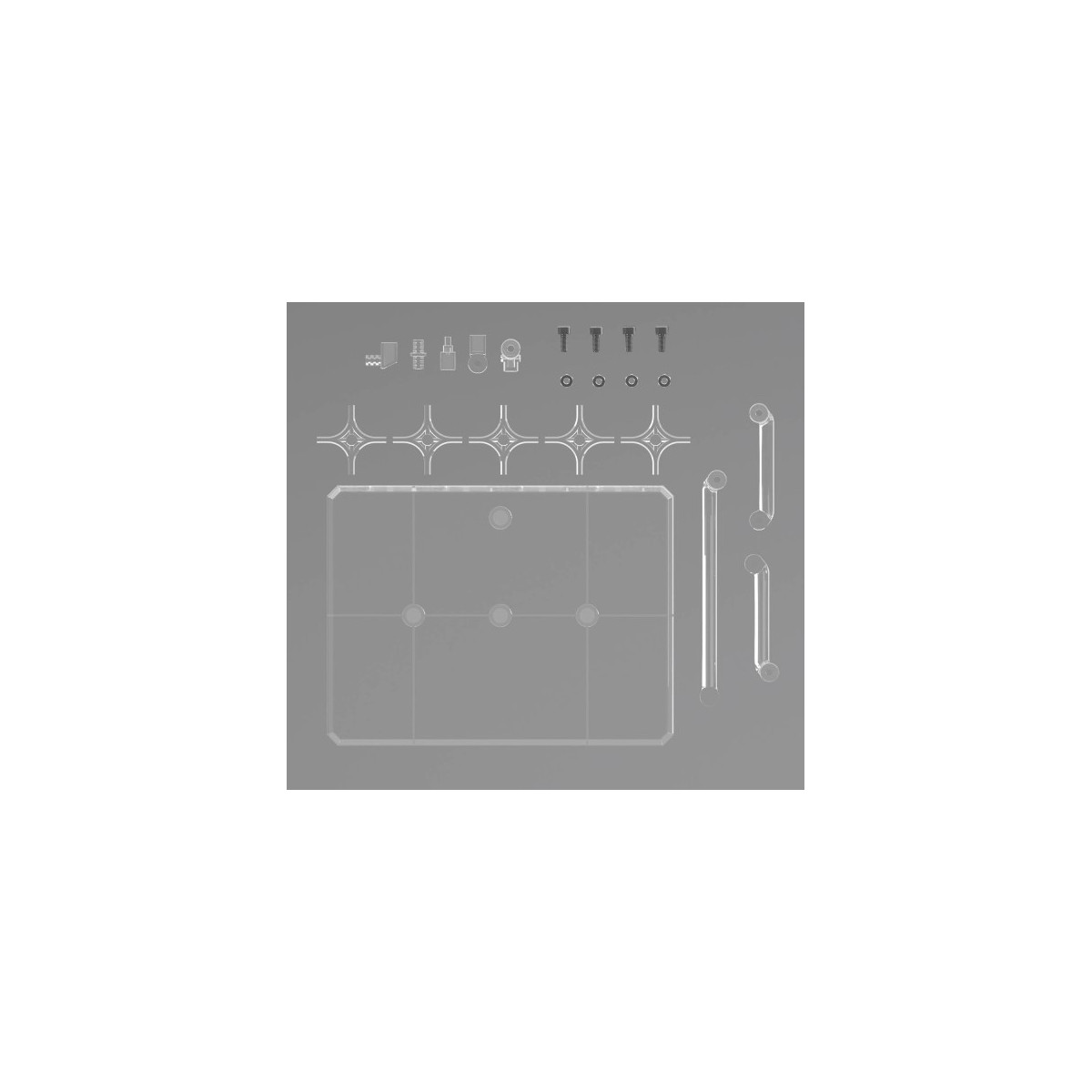 Bandai - Gunpla - Gundam Action Base 8 Clear (1/100)