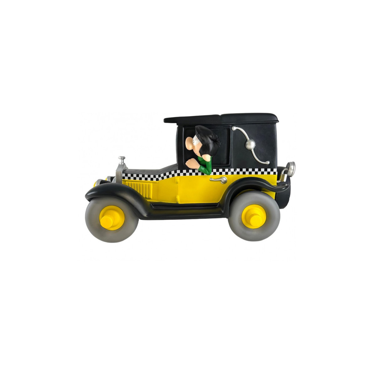 Plastoy Spardose Gaston Lagaffe - Gaston Lagaffe und sein Fiat Taxi 509
