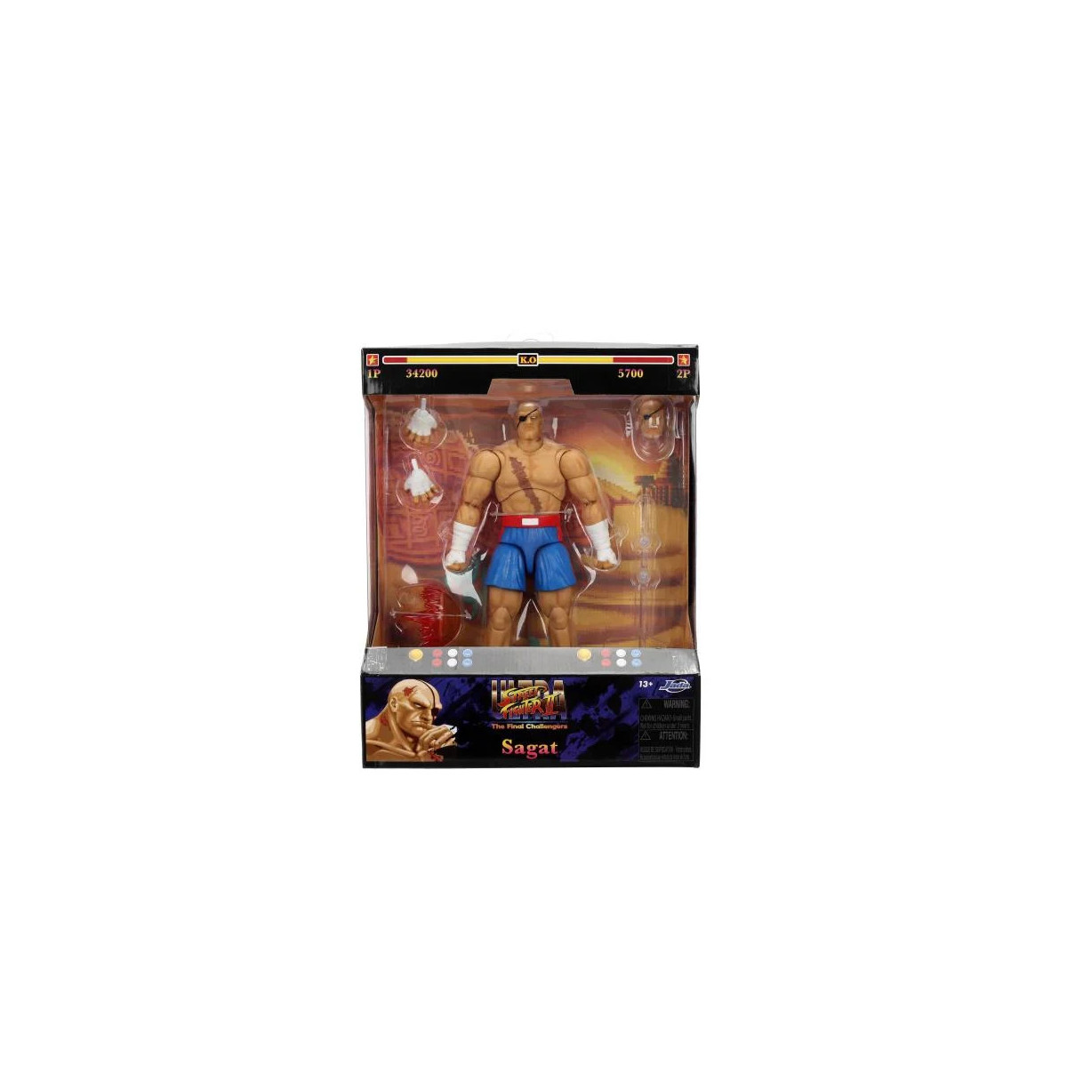 Jada Toys - SAGAT 1/12 - Ultra Street Fighter II: The Final Challengers - Serie 4