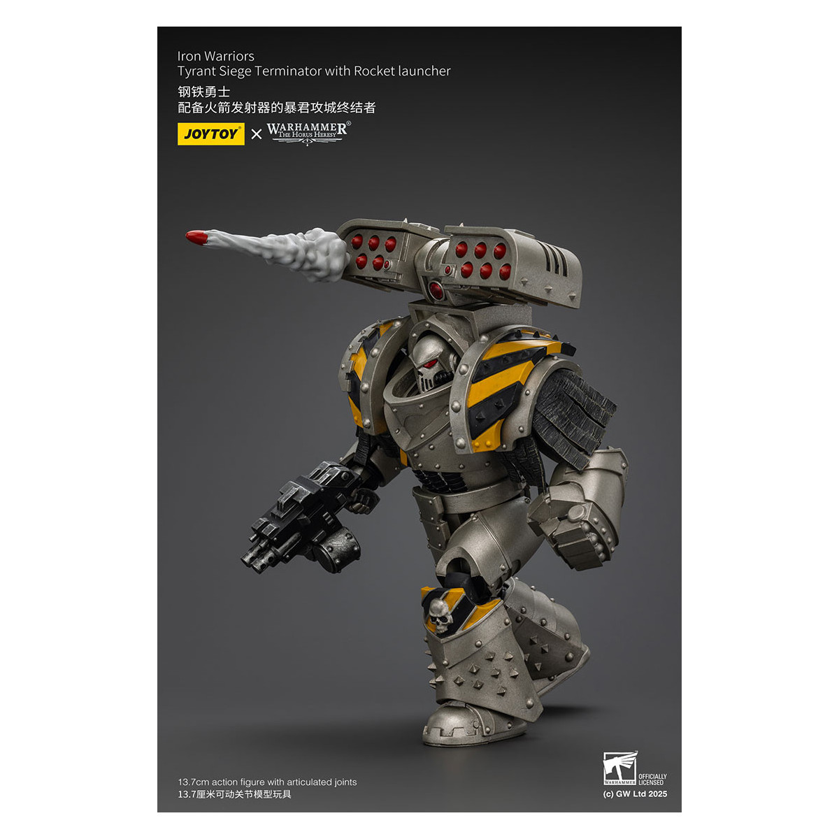 Joytoy - Warhammer - Iron Warriors Tyrant Siege Terminator Squad - Tyrant Siege Terminator with Rocket launcher