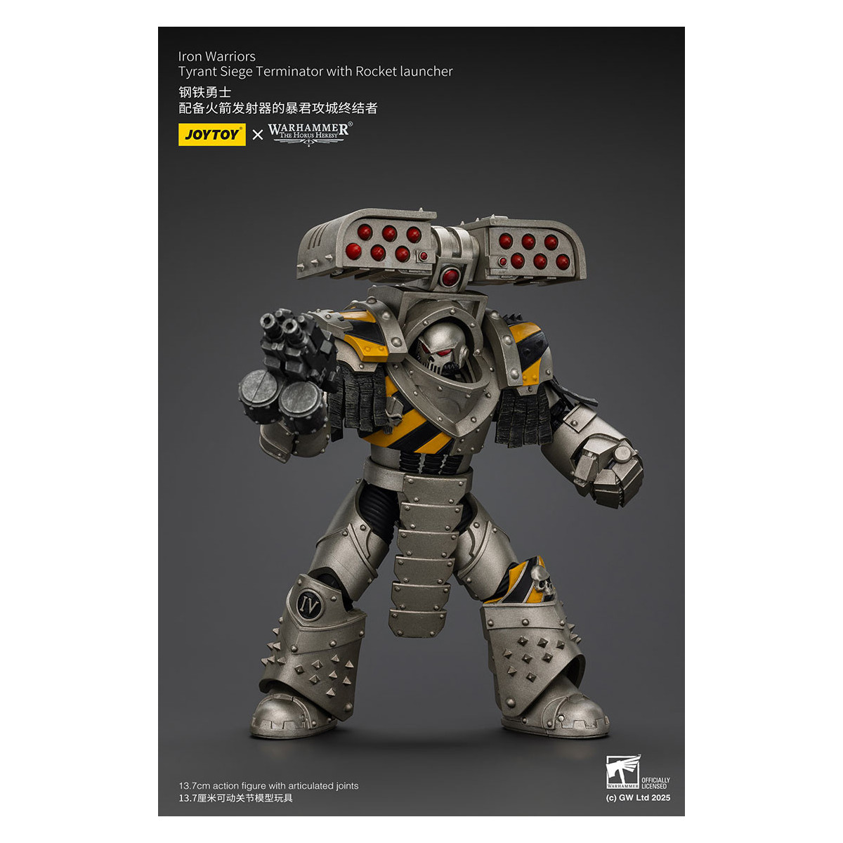 Joytoy - Warhammer - Iron Warriors Tyrant Siege Terminator Squad - Tyrant Siege Terminator with Rocket launcher
