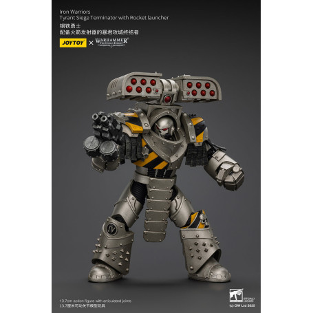 Joytoy - Warhammer - Iron Warriors Tyrant Siege Terminator Squad - Tyrant Siege Terminator with Rocket launcher