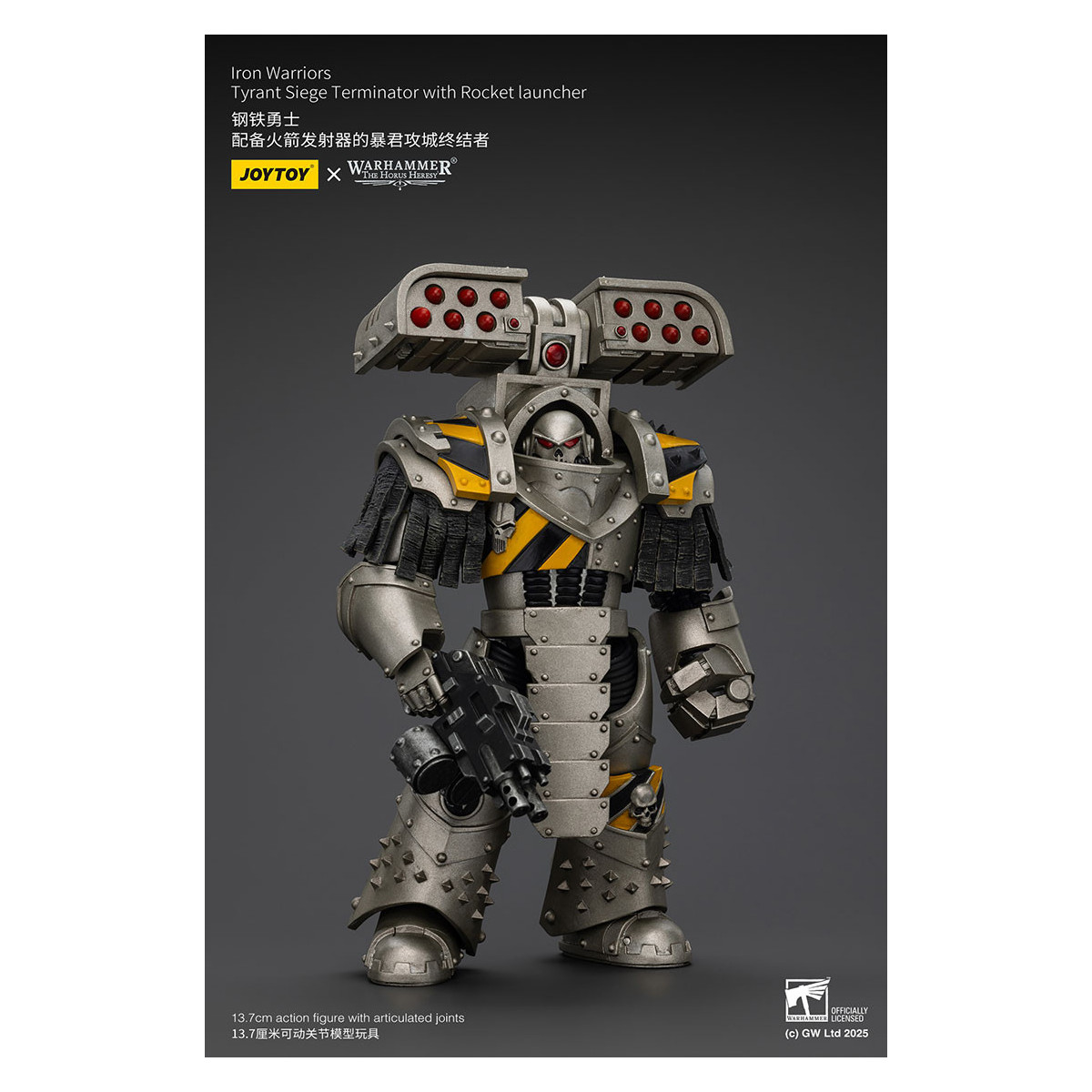 Joytoy - Warhammer - Iron Warriors Tyrant Siege Terminator Squad - Tyrant Siege Terminator with Rocket launcher