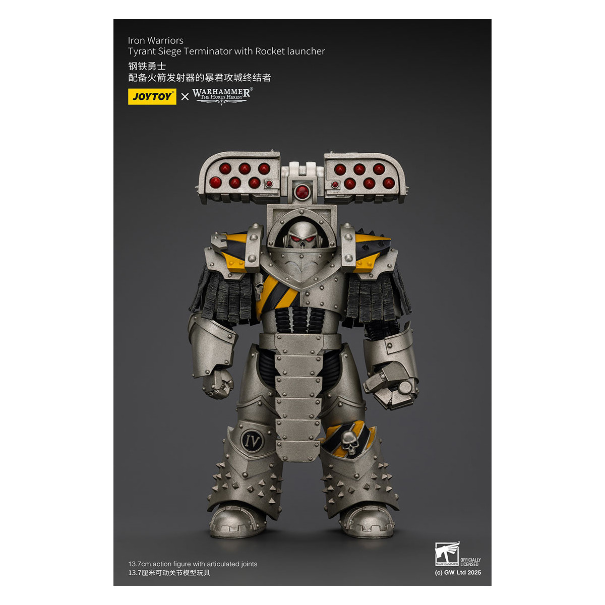 Joytoy - Warhammer - Iron Warriors Tyrant Siege Terminator Squad - Tyrant Siege Terminator with Rocket launcher