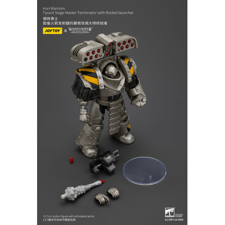 Joytoy - Warhammer - Iron Warriors Tyrant Siege Terminator Squad - Siege Master Terminator with Rocket launcher