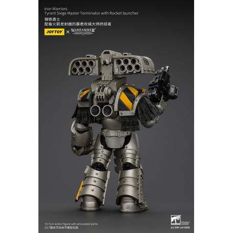 Joytoy - Warhammer - Iron Warriors Tyrant Siege Terminator Squad - Siege Master Terminator with Rocket launcher