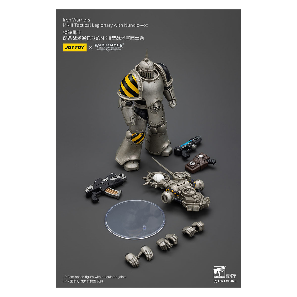 Joytoy - Warhammer - Iron Warriors Mk III Tactical Squad - Mk III Tactical Legionary mit Nuncio-vox