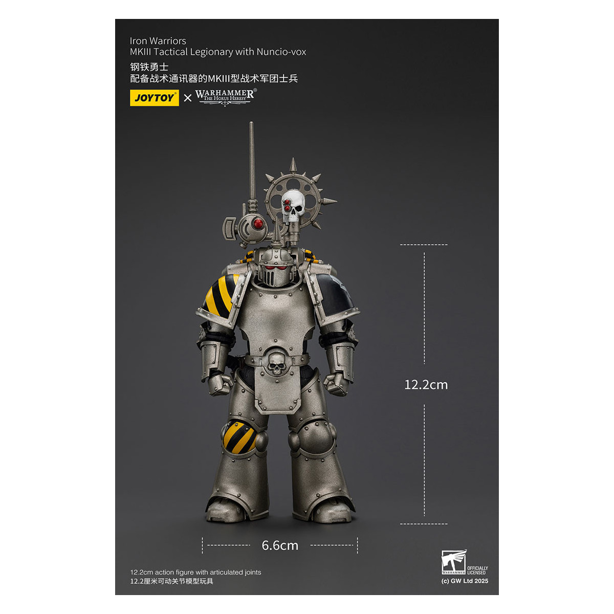 Joytoy - Warhammer - Iron Warriors Mk III Tactical Squad - Mk III Tactical Legionary mit Nuncio-vox