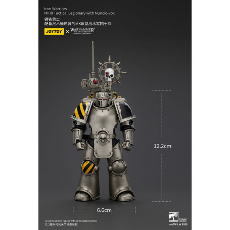 Joytoy - Warhammer - Iron Warriors Mk III Tactical Squad - Mk III Tactical Legionary mit Nuncio-vox