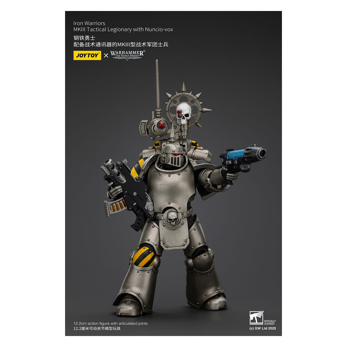 Joytoy - Warhammer - Iron Warriors Mk III Tactical Squad - Mk III Tactical Legionary mit Nuncio-vox