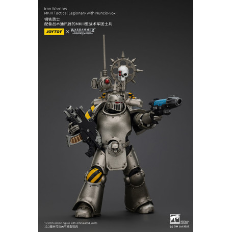 Joytoy - Warhammer - Iron Warriors Mk III Tactical Squad - Mk III Tactical Legionary mit Nuncio-vox