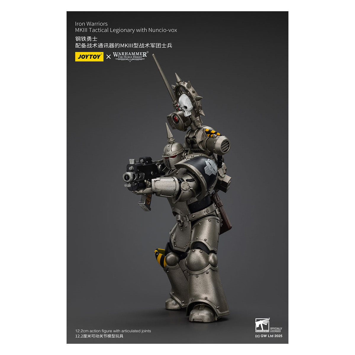 Joytoy - Warhammer - Iron Warriors Mk III Tactical Squad - Mk III Tactical Legionary mit Nuncio-vox