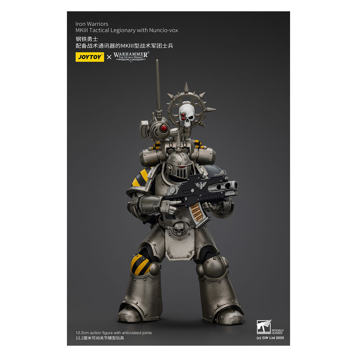 Joytoy - Warhammer - Iron Warriors Mk III Tactical Squad - Mk III Tactical Legionary mit Nuncio-vox