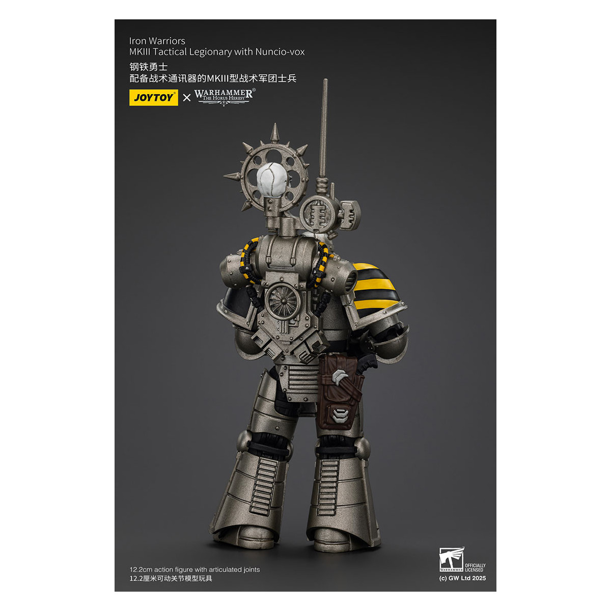 Joytoy - Warhammer - Iron Warriors Mk III Tactical Squad - Mk III Tactical Legionary mit Nuncio-vox
