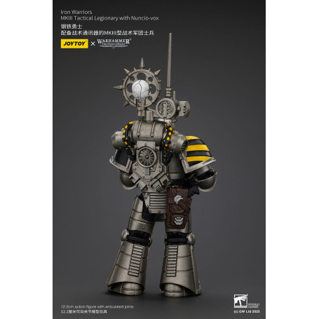 Joytoy - Warhammer - Iron Warriors Mk III Tactical Squad - Mk III Tactical Legionary mit Nuncio-vox