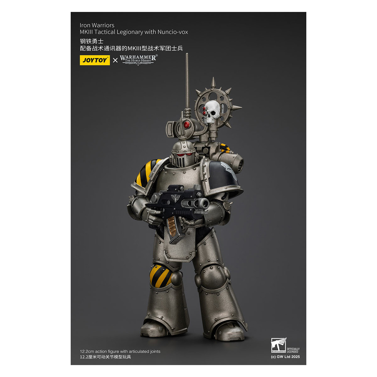 Joytoy - Warhammer - Iron Warriors Mk III Tactical Squad - Mk III Tactical Legionary mit Nuncio-vox