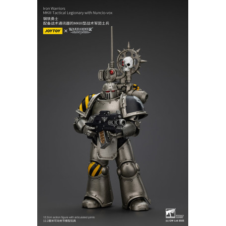 Joytoy - Warhammer - Iron Warriors Mk III Tactical Squad - Mk III Tactical Legionary mit Nuncio-vox