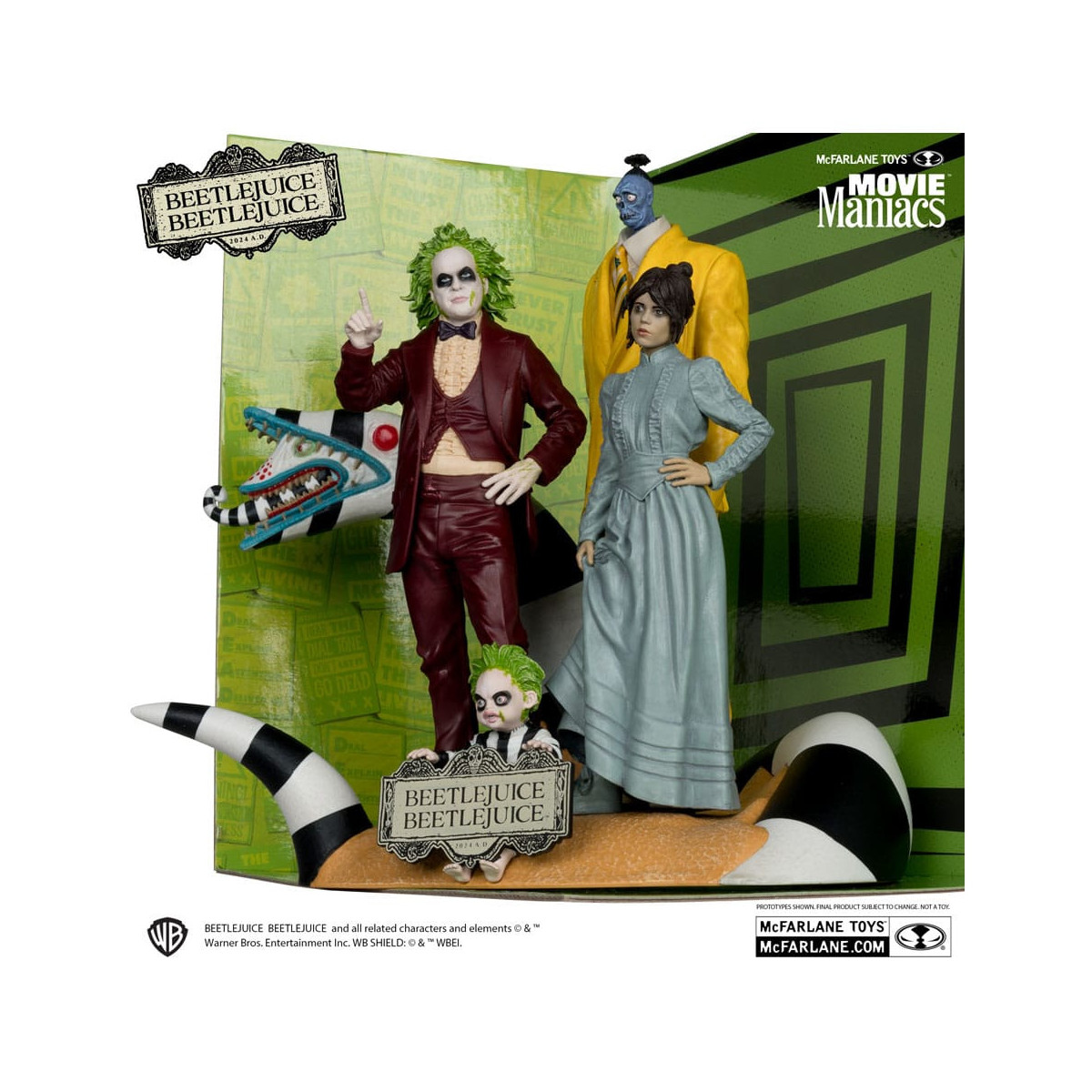 Mc Farlane - Beetlejuice Beetlejuice - Diorama 4 Personen - 4 pack Movie Maniacs