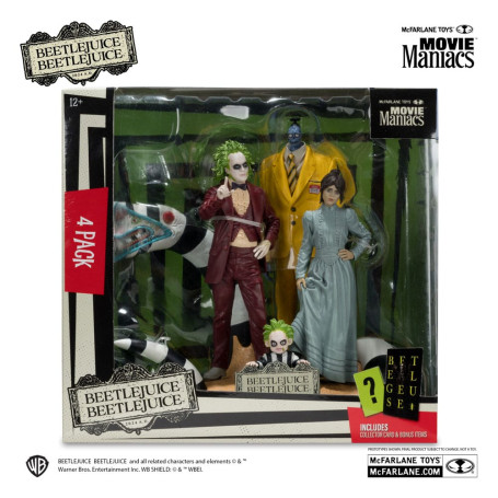Mc Farlane - Beetlejuice Beetlejuice - Diorama 4 Personen - 4 pack Movie Maniacs