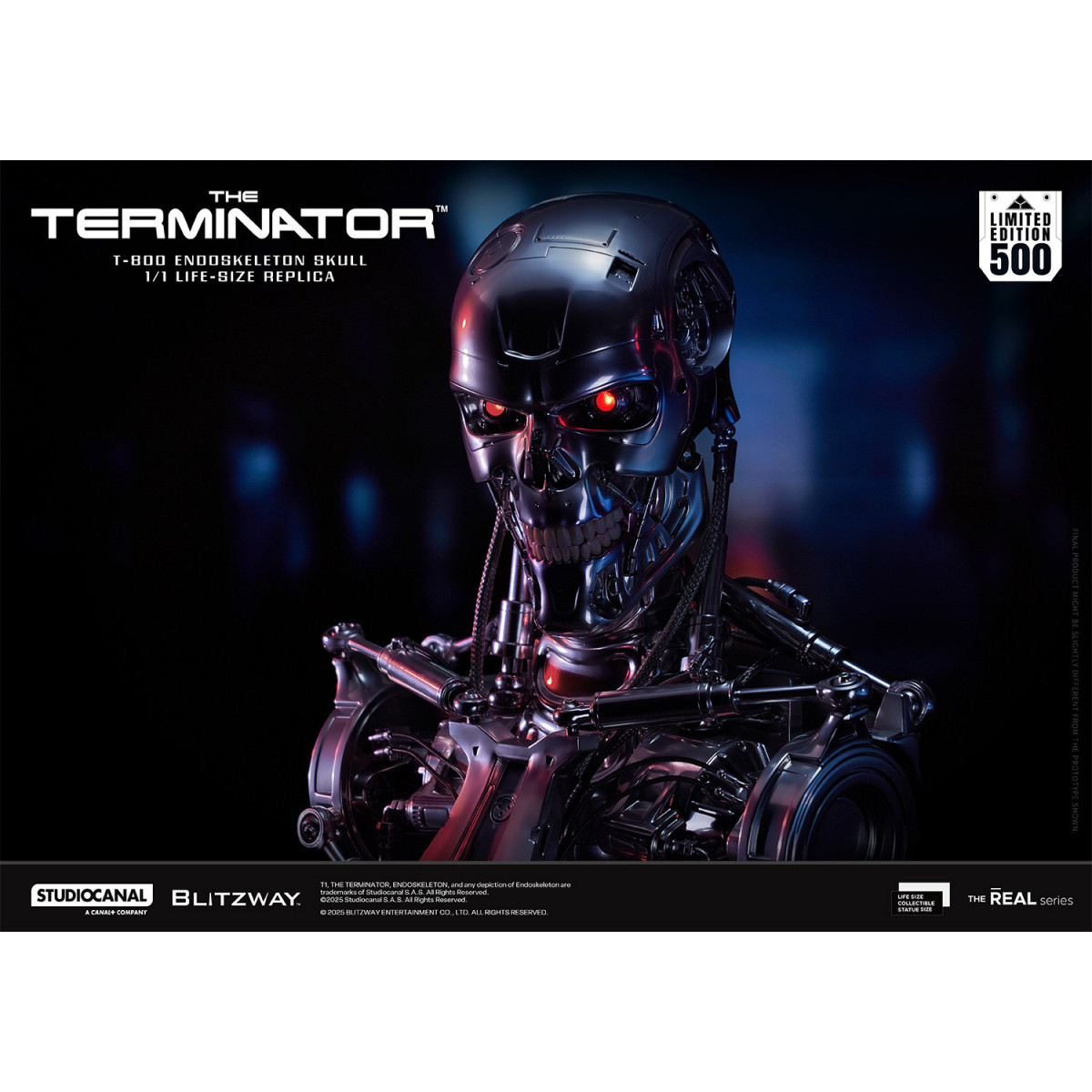 Blitzway - T800 Endoskeleton Skull 1/1 Life Size - The Terminator