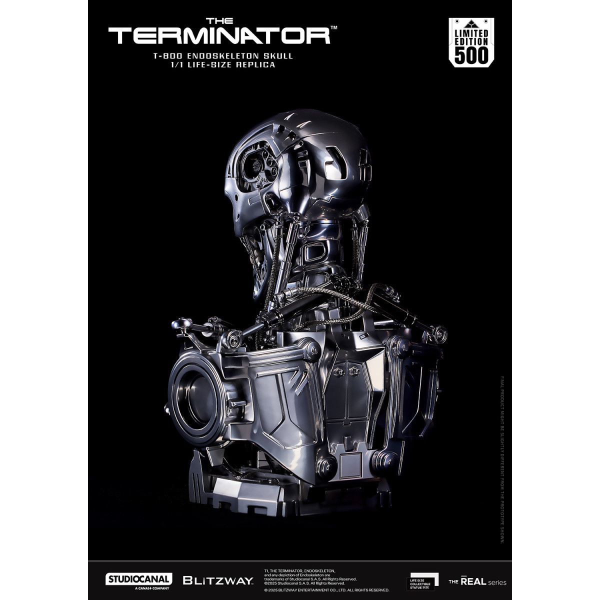 Blitzway - T800 Endoskeleton Skull 1/1 Life Size - The Terminator