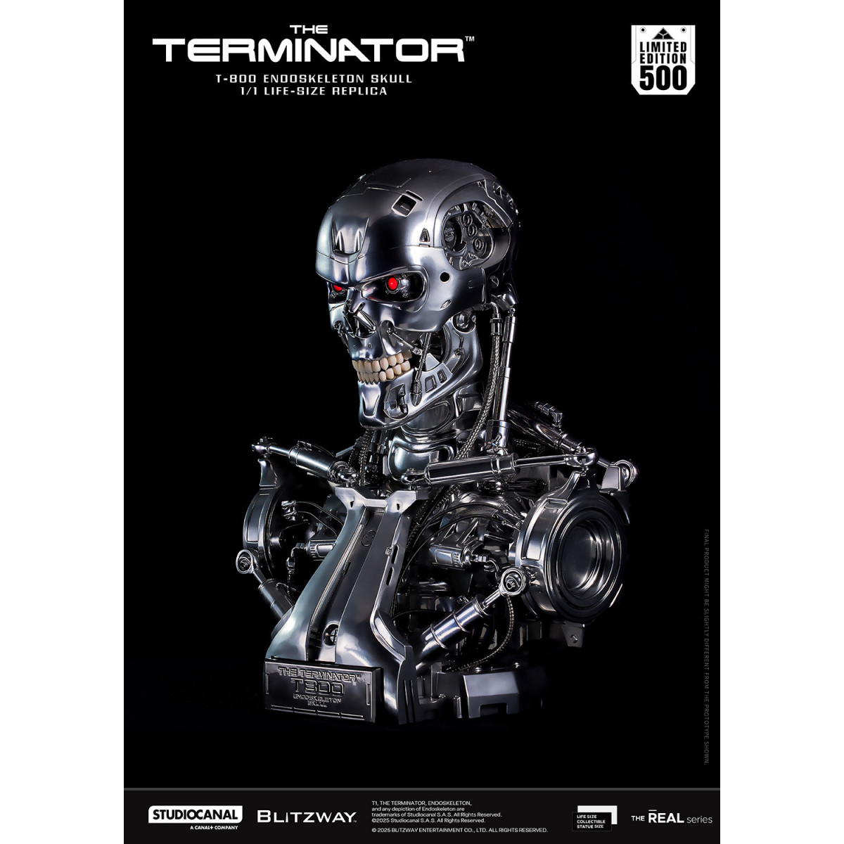 Blitzway - T800 Endoskeleton Skull 1/1 Life Size - The Terminator