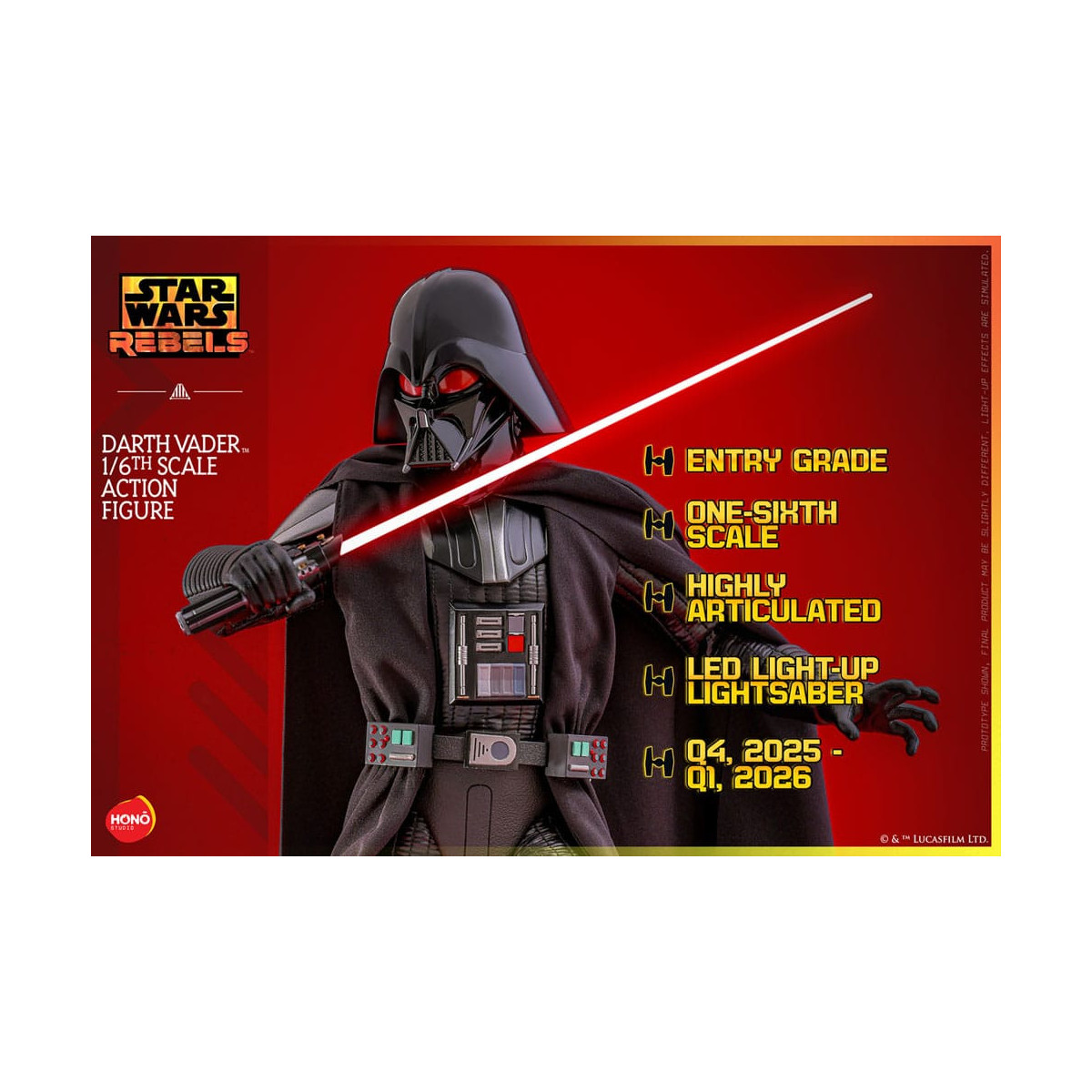 Hot Toys/Hono Studio - Star Wars: Rebels - Darth Vader 1/6